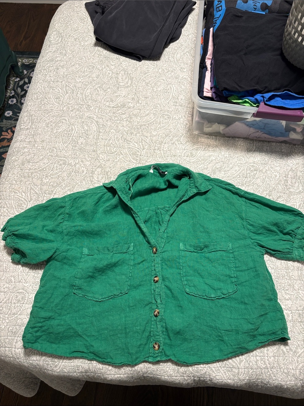Women’s Zara crop blouse